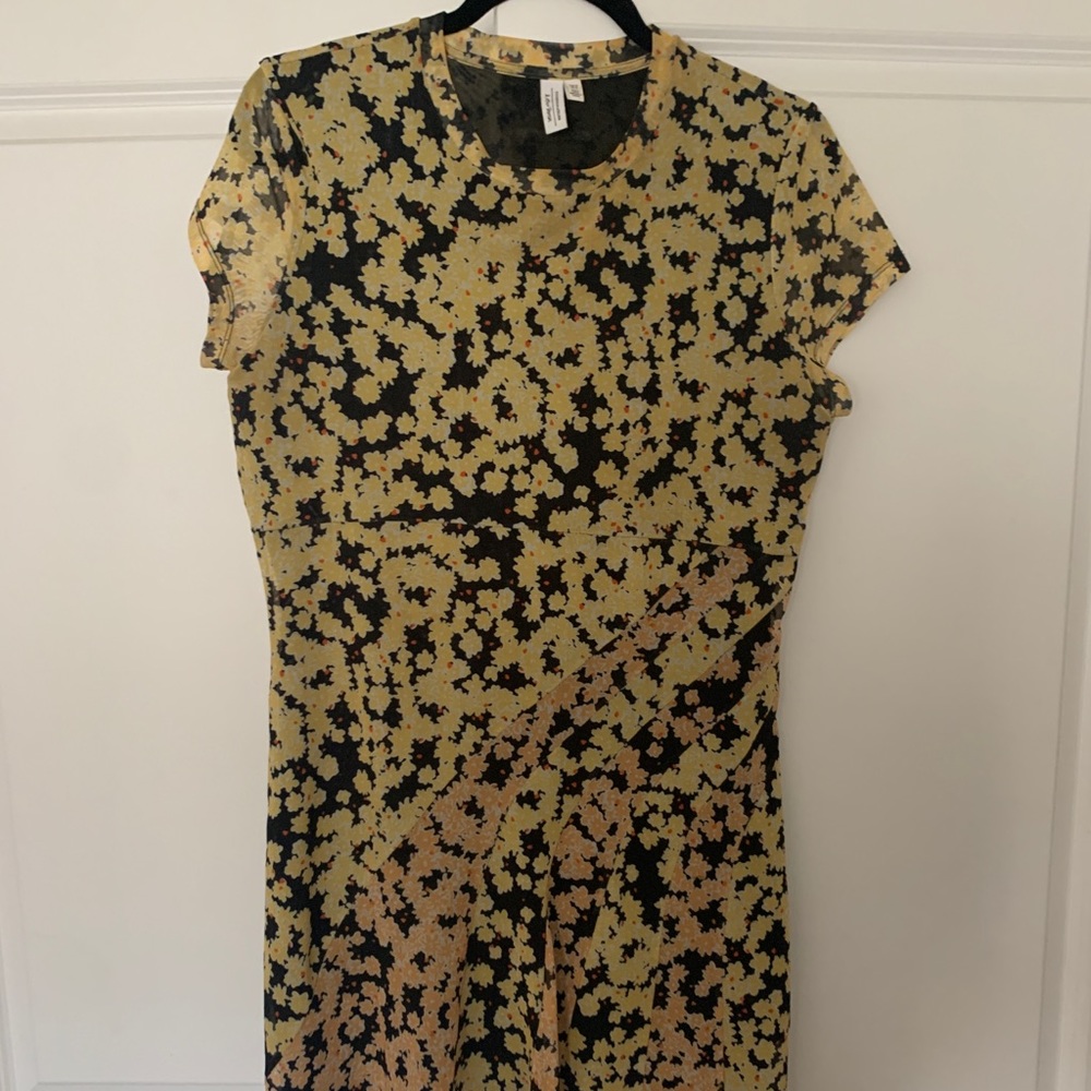 And other stories stretch mesh mini dress